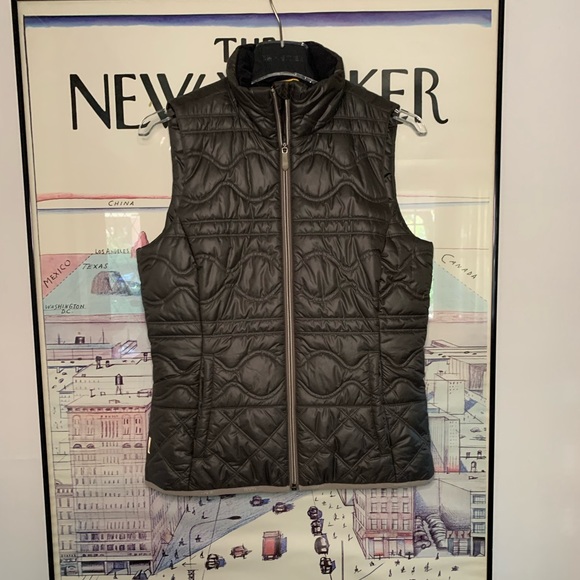 Lole quilted design vest in a fab green|grey colour, lightweight size S - Picture 6 of 13